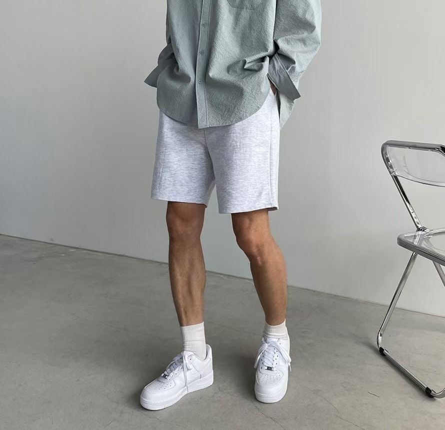 基本款棉質短褲- 韓國男裝