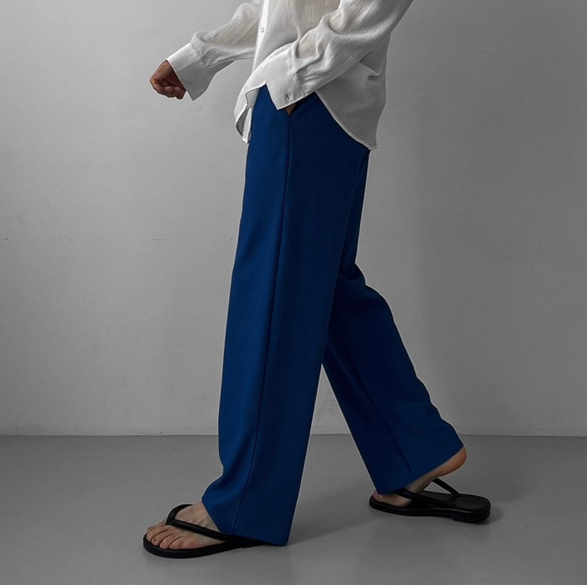 落地親膚長褲 - 韓國男裝