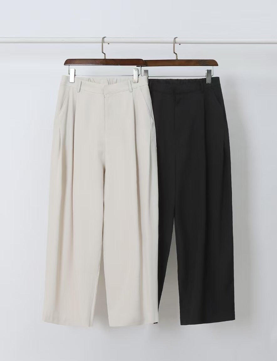 垂墜感落地長褲