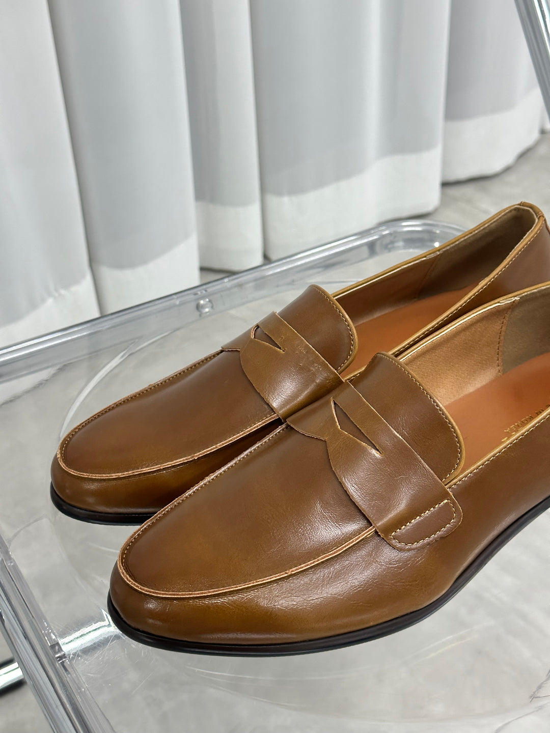 韓國製啡色樂福鞋Loafers 男裝鞋