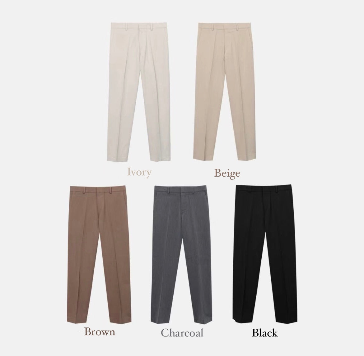 直筒基本款長褲