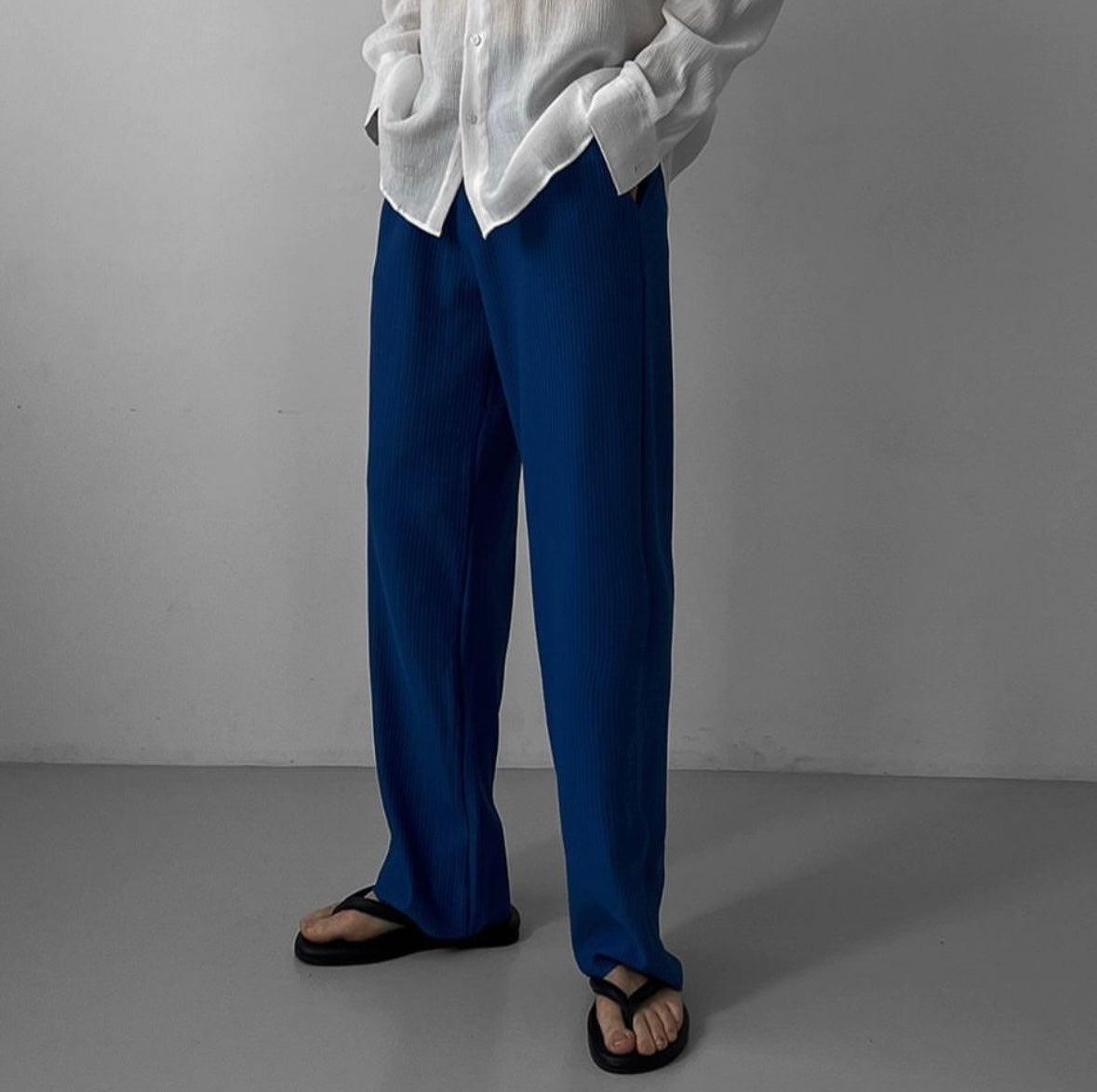 落地親膚長褲 - 韓國男裝