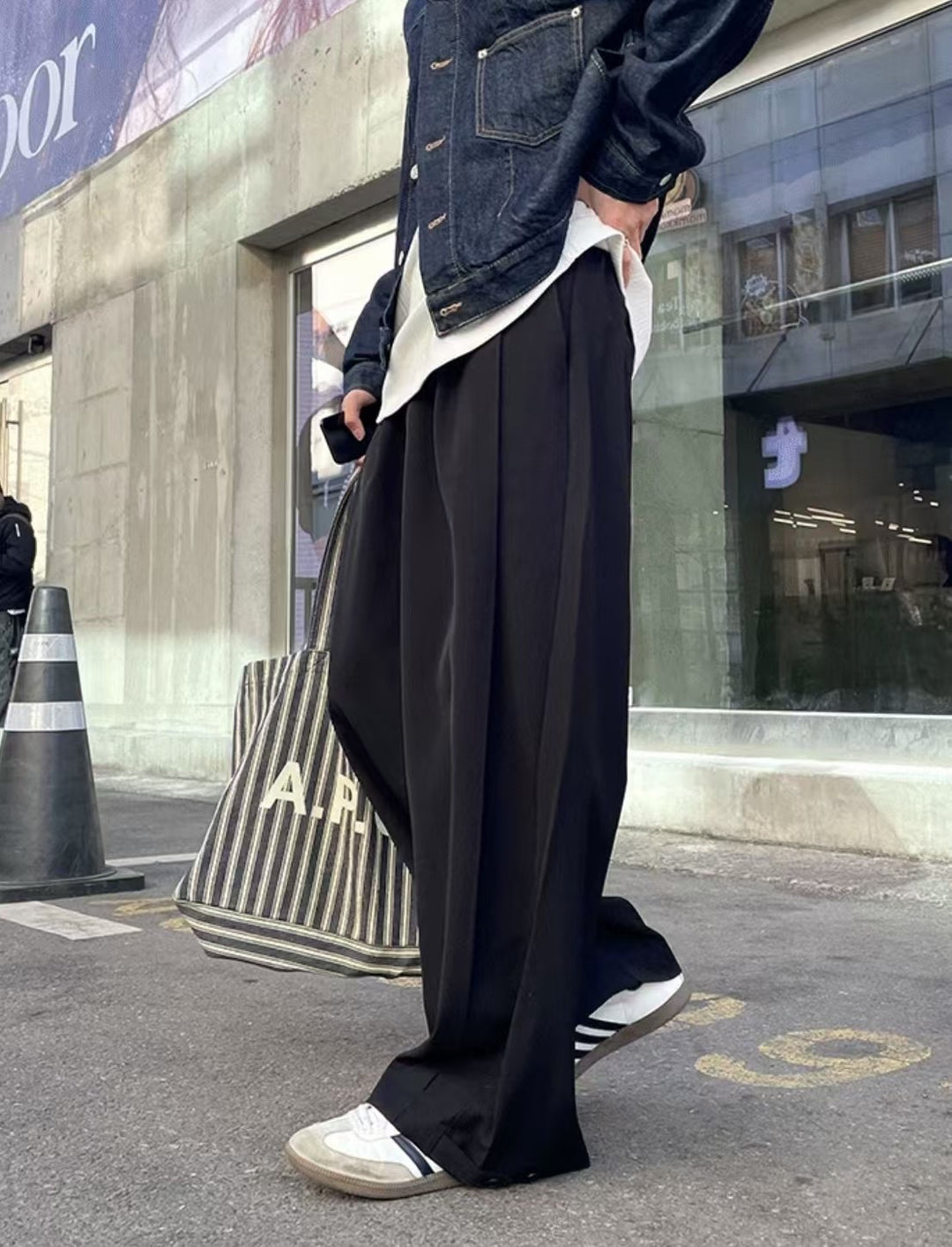 垂墜感西裝長褲