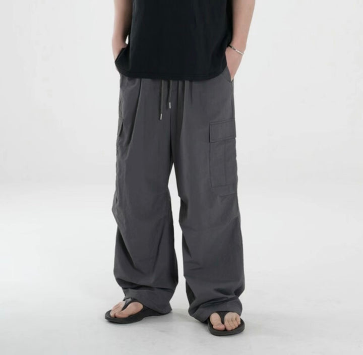 工裝落地長褲-韓國男裝褲