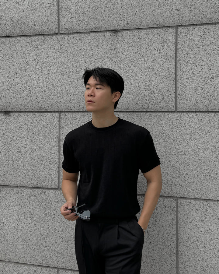 柔軟韓系短袖上衣 - 韓國男裝