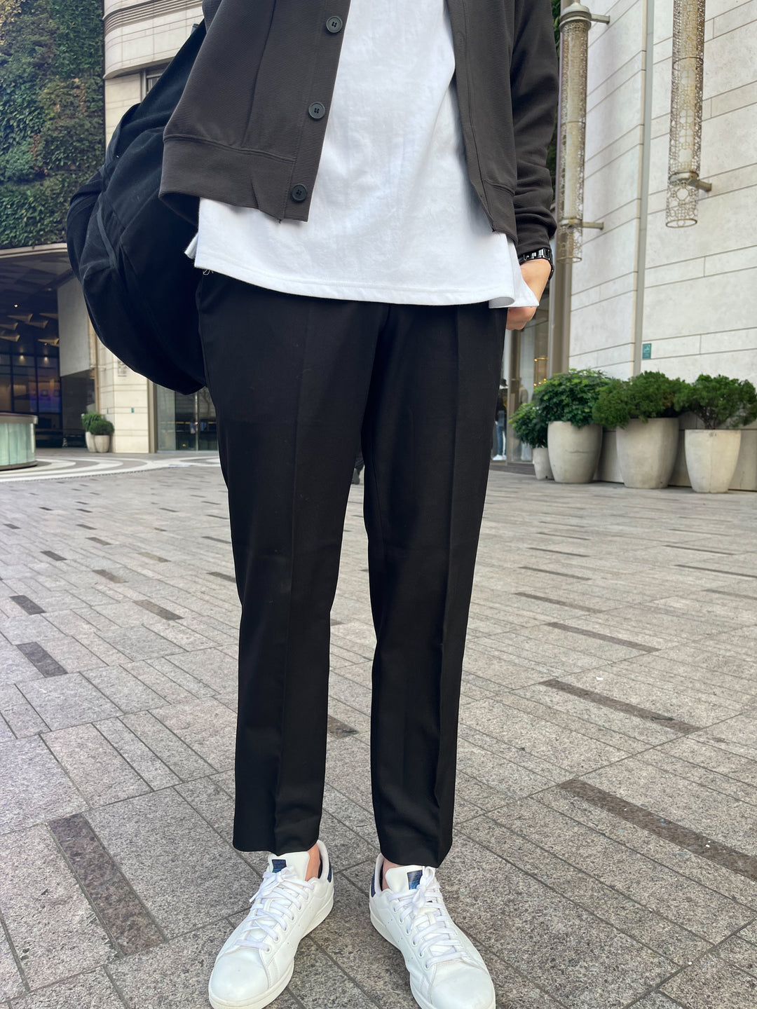 現貨 黑色直腳長褲