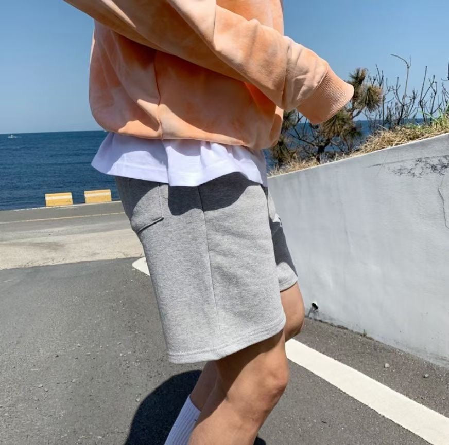 基本款棉質短褲- 韓國男裝