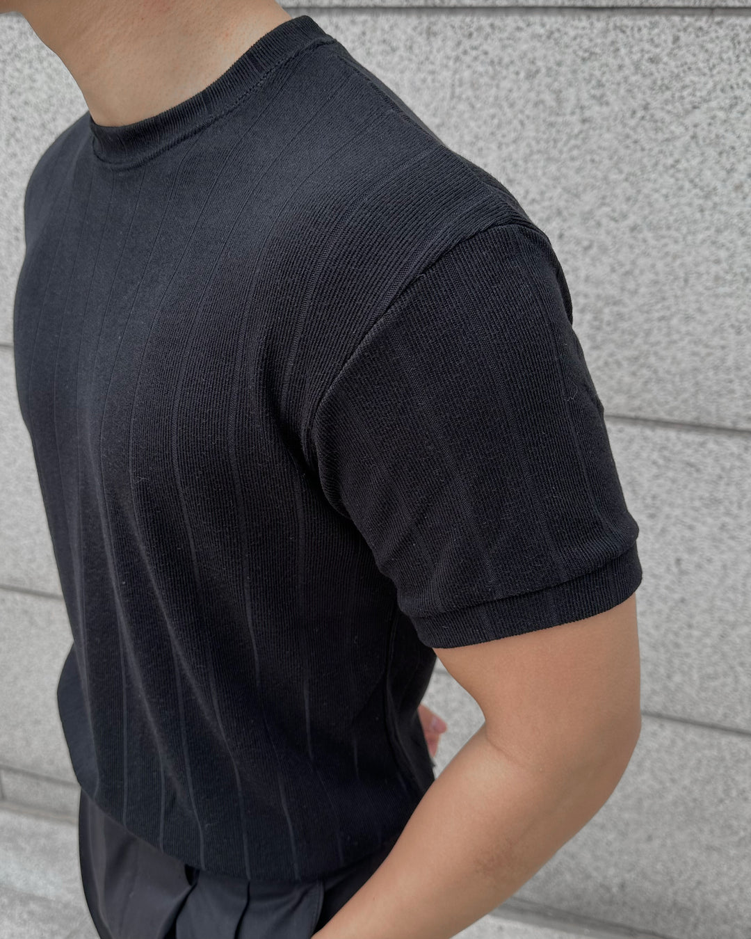 柔軟韓系短袖上衣 - 韓國男裝