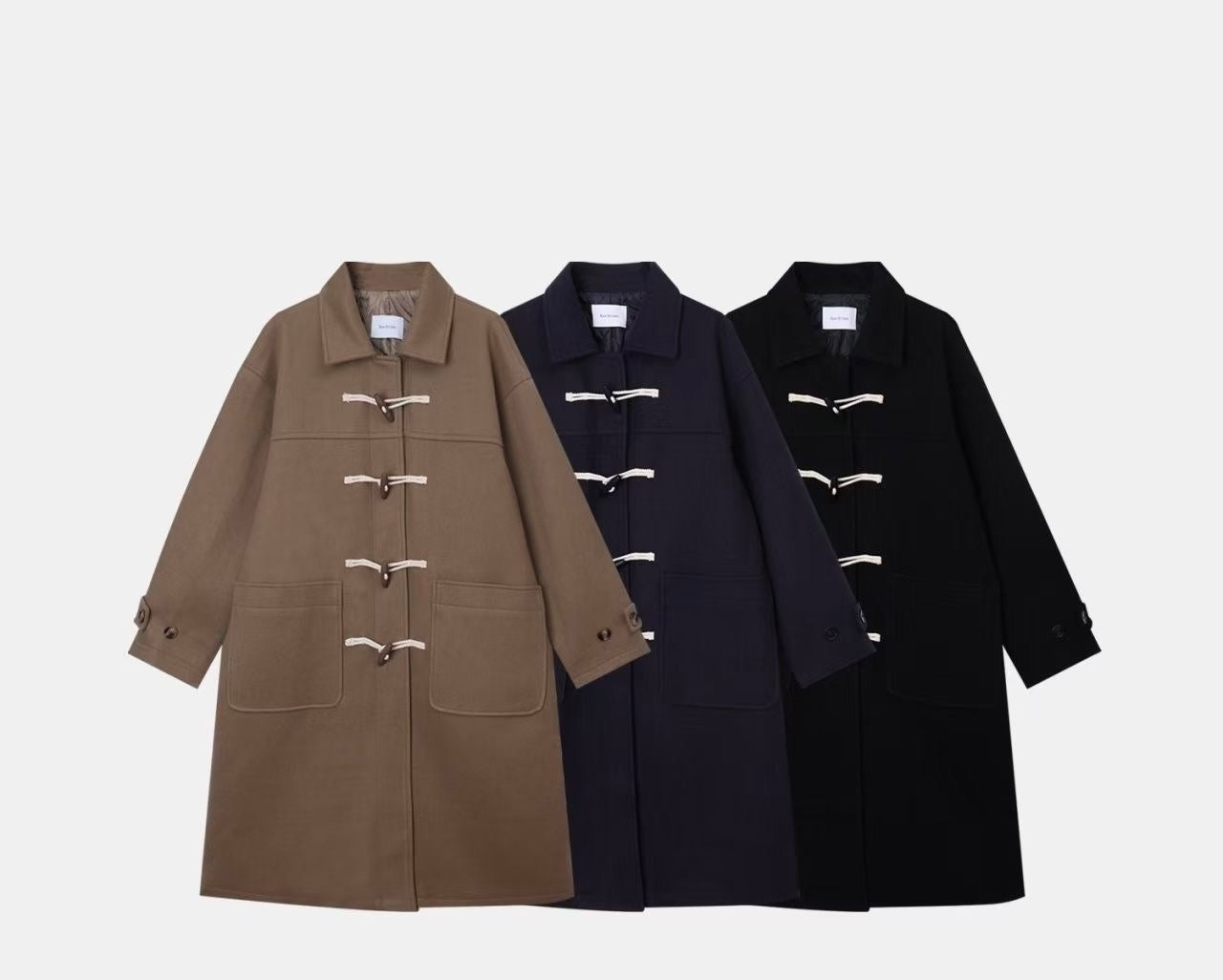 羊毛雙排鈕大褸