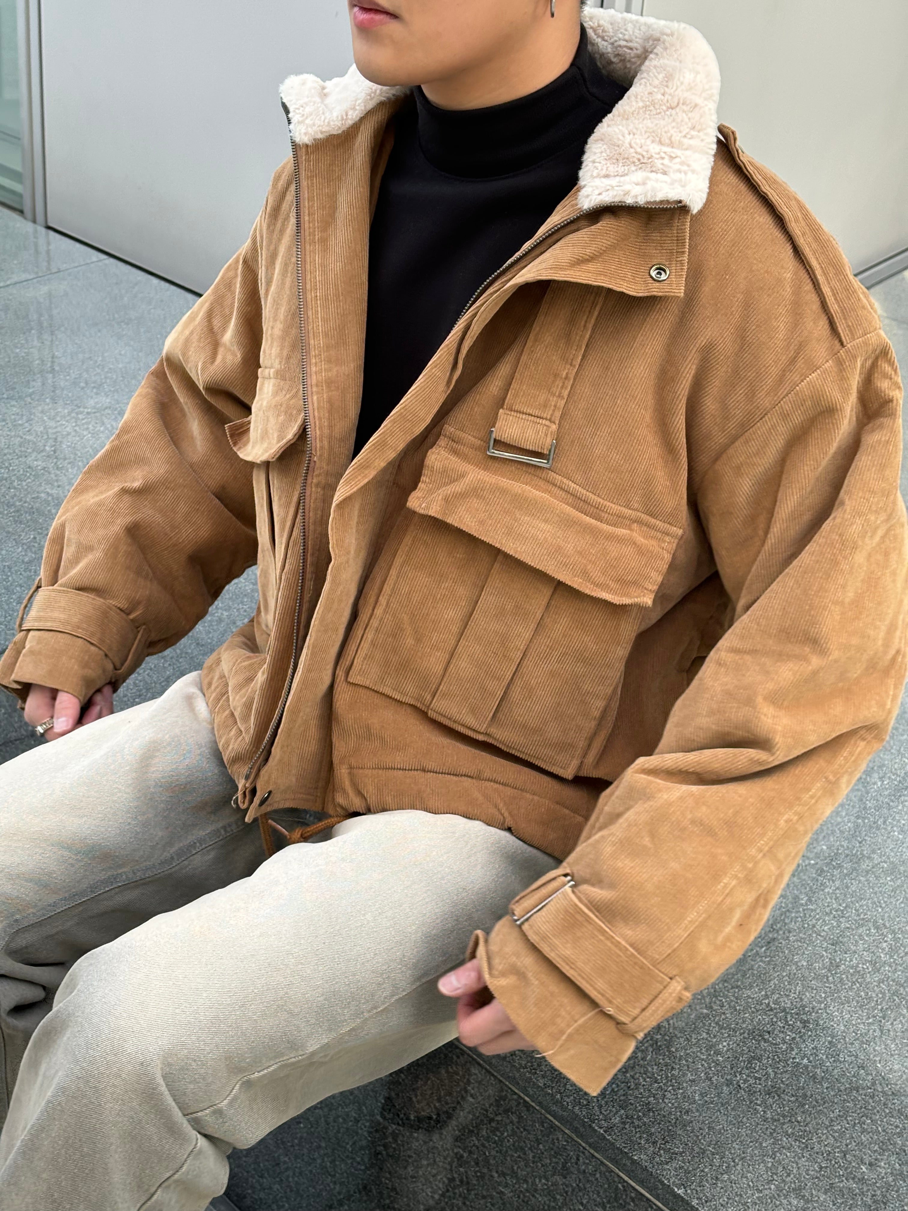 毛毛領挺身短褸