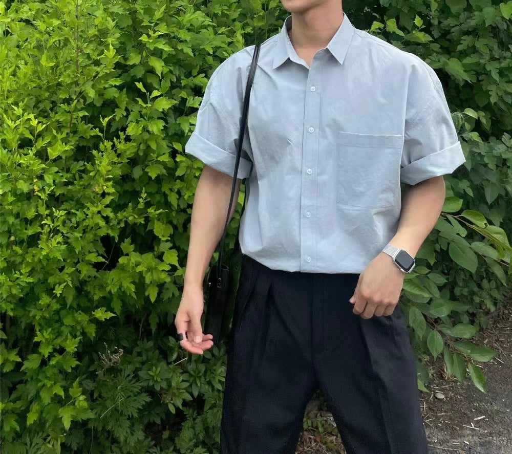 韓系質感襯衫-韓國男裝