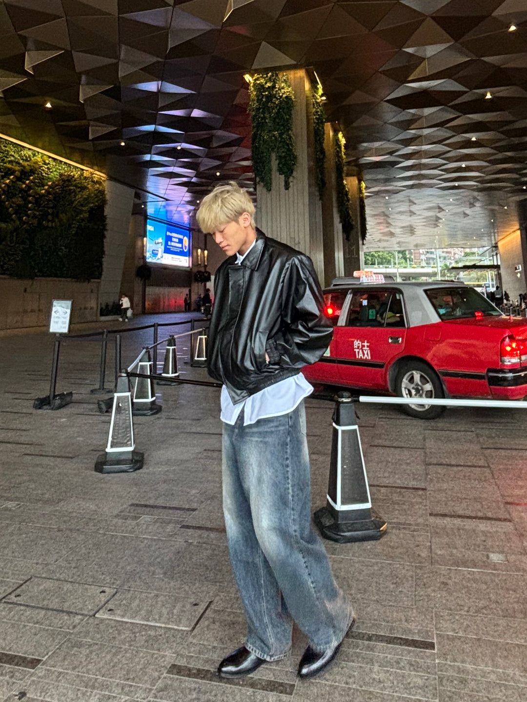 深藍落地牛仔褲 韓國男裝