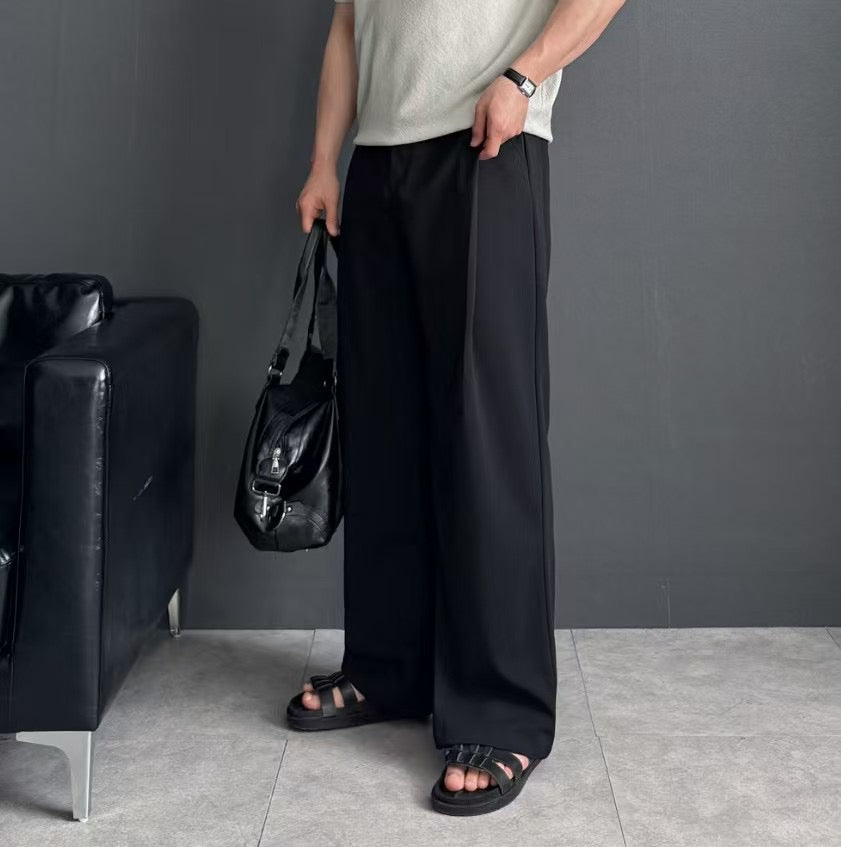 落地彈性長褲