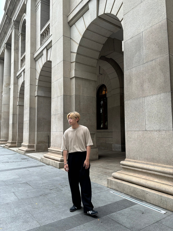 中袖寬鬆上衣 男裝衫