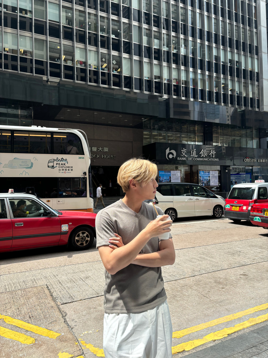 領針織短袖上衣 韓國衫