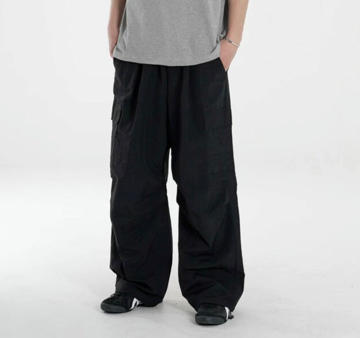 工裝落地長褲-韓國男裝褲