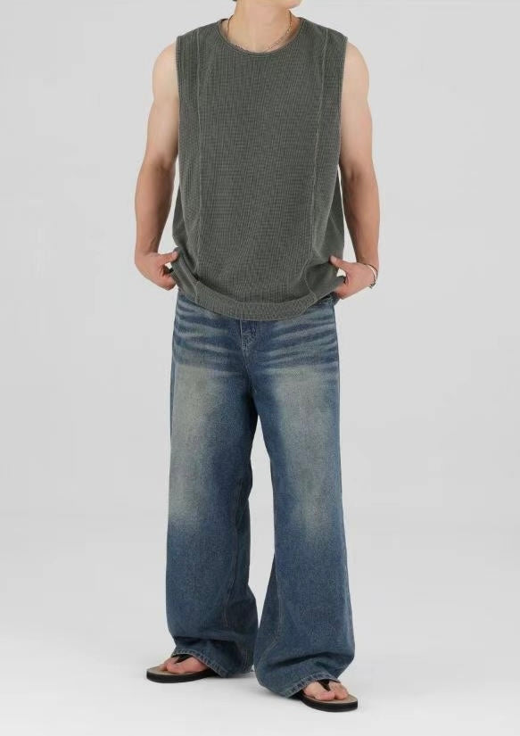 暗紋背心 韓國男裝