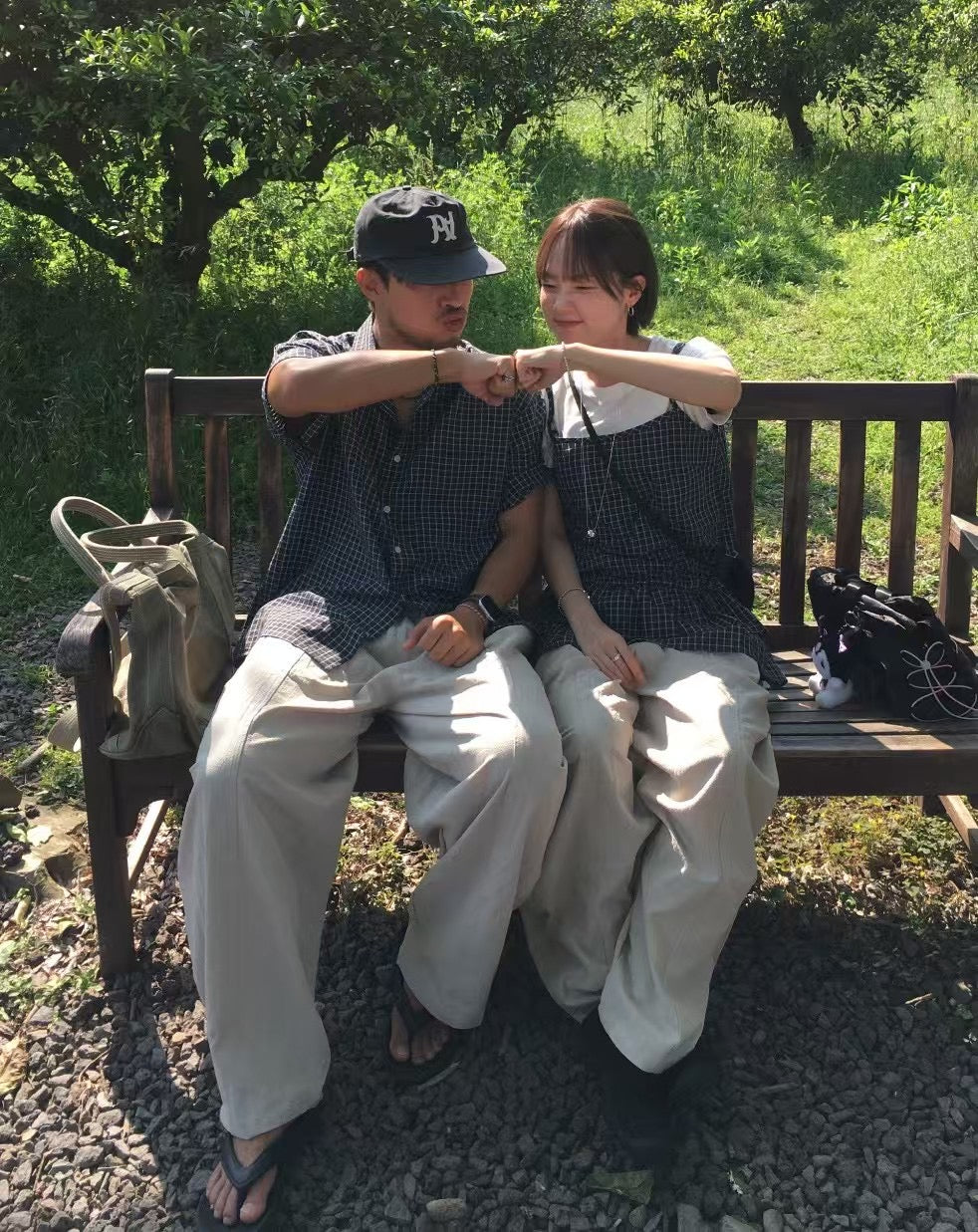 男女裝系列 寬鬆落地長褲