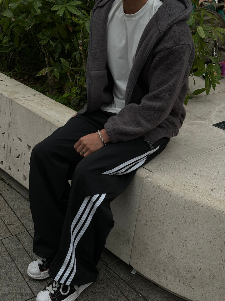 毛毛連帽外套 韓國男裝