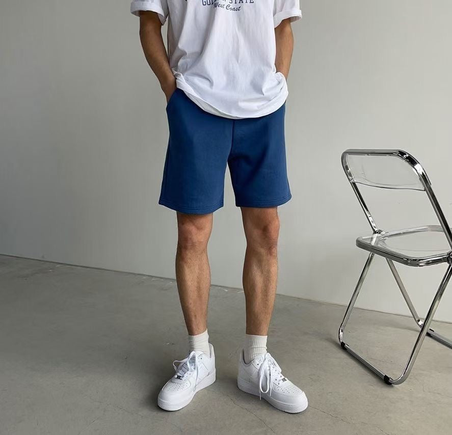 基本款棉質短褲- 韓國男裝