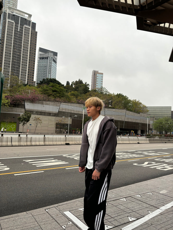 毛毛連帽外套 韓國男裝