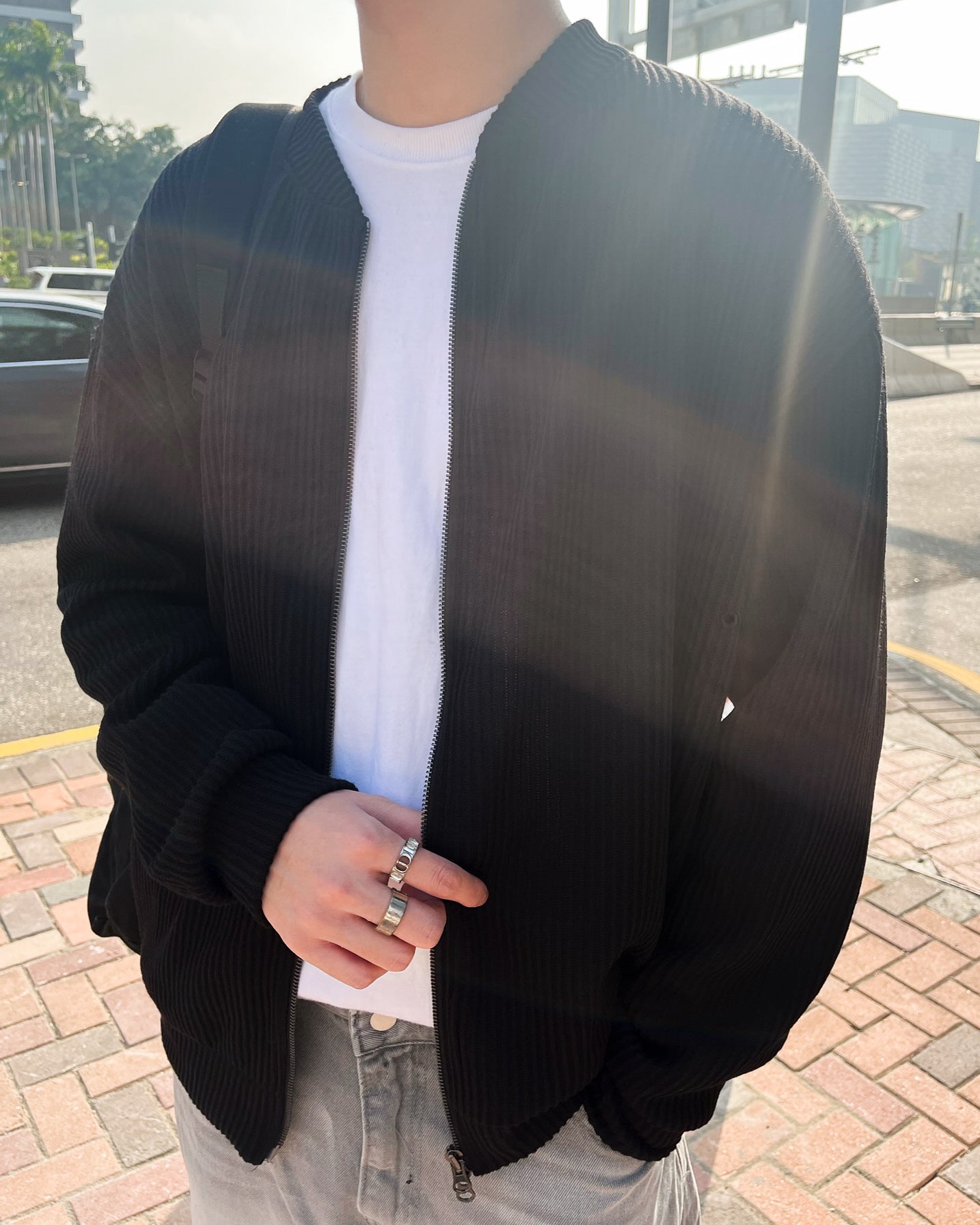 基本款黑色外套