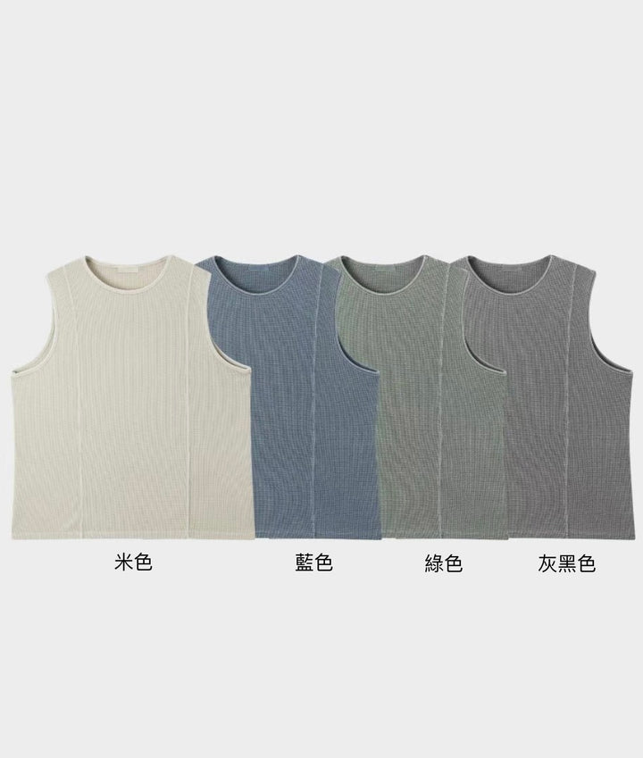 暗紋背心 韓國男裝