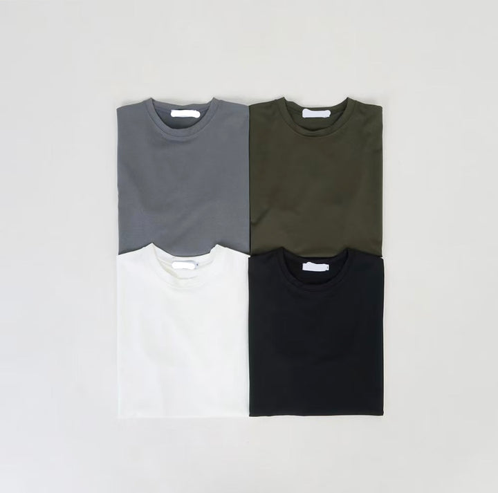 短袖彈性上衣 (4色)