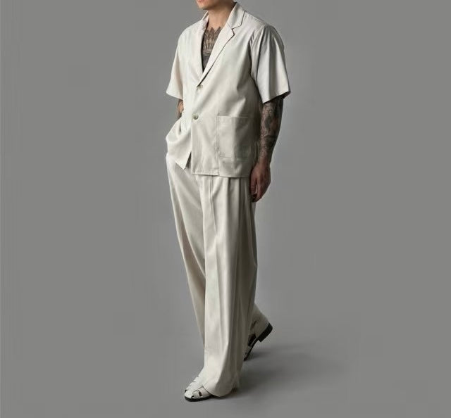 短袖西裝套裝(全套)