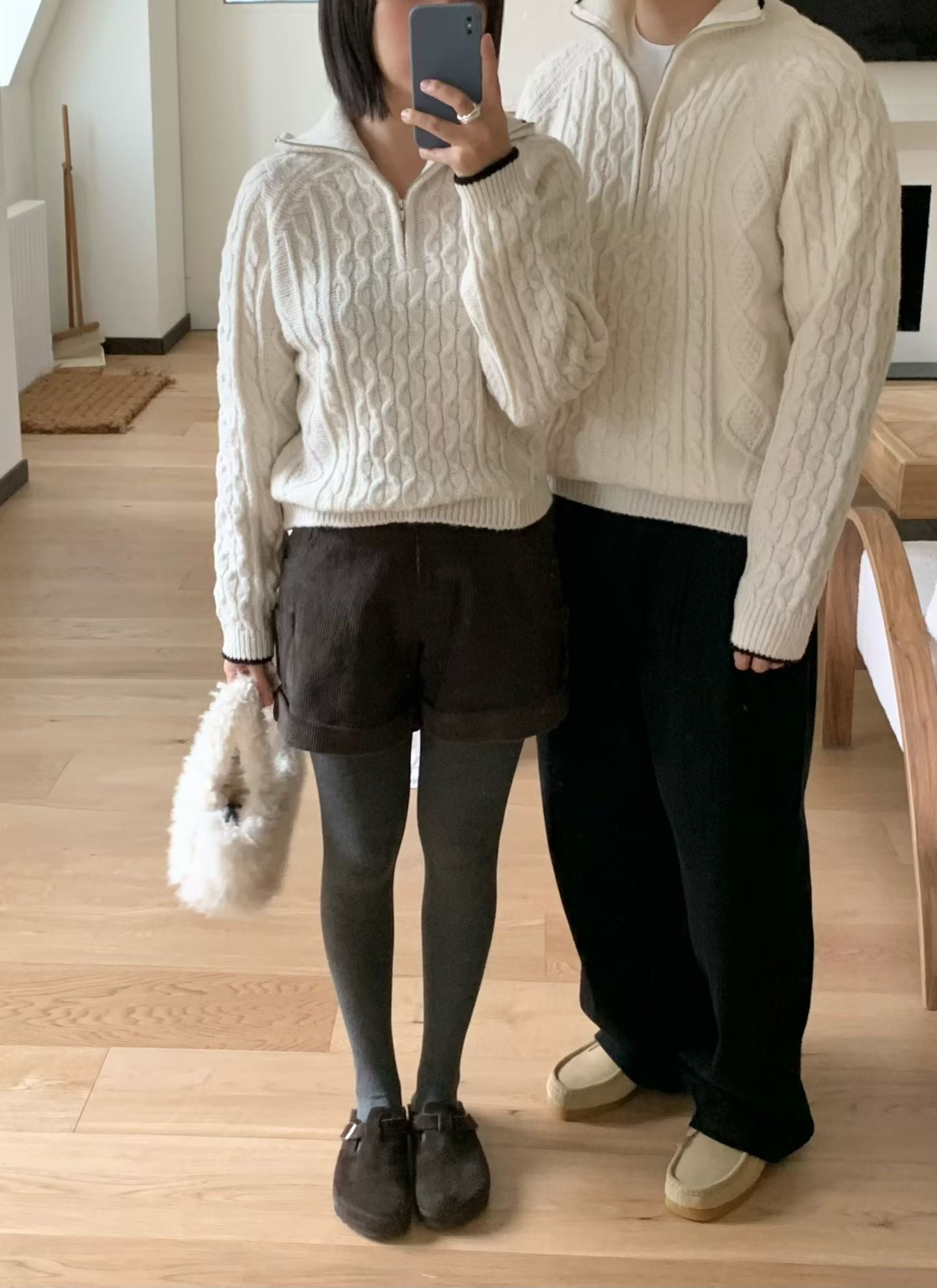 <情侶裝系列>麻花針織長袖上衣