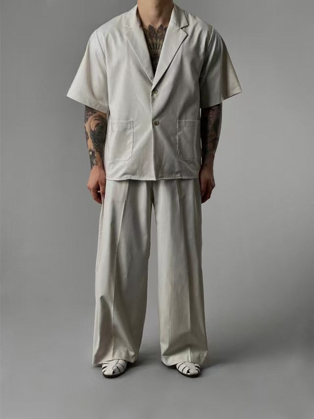 短袖西裝套裝(全套)