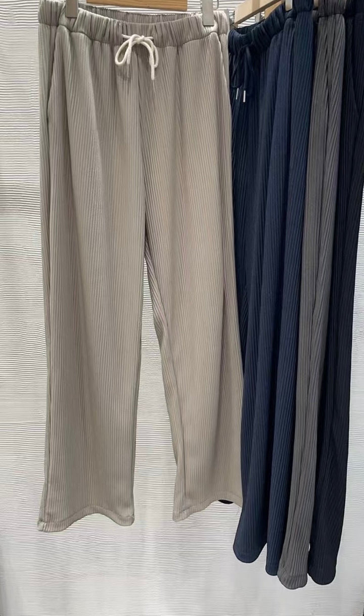 米色彈性長褲