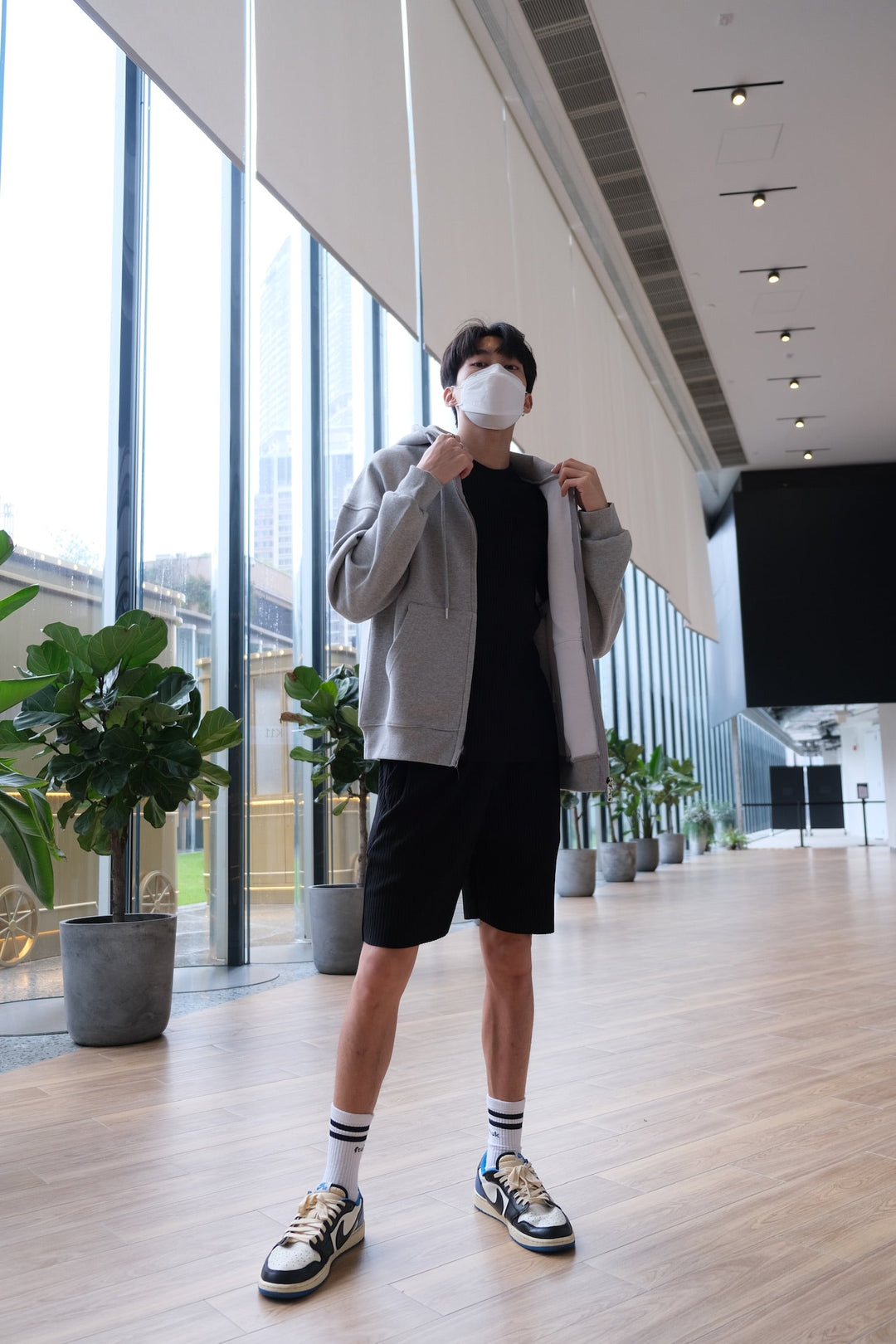 韓國男裝-黑色短袖套裝Black Set