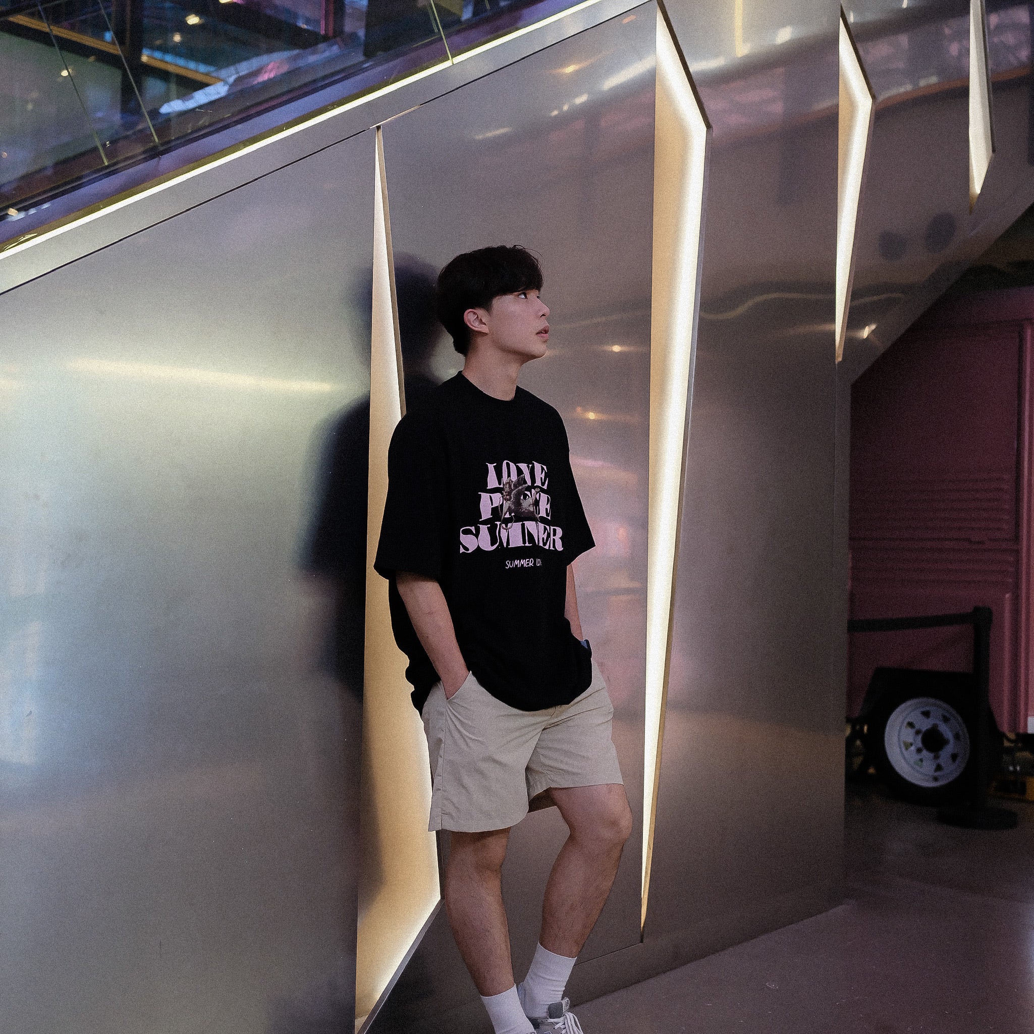 超透氣百搭米色短褲Daily Nylon Beige Shorts- 韓國男裝