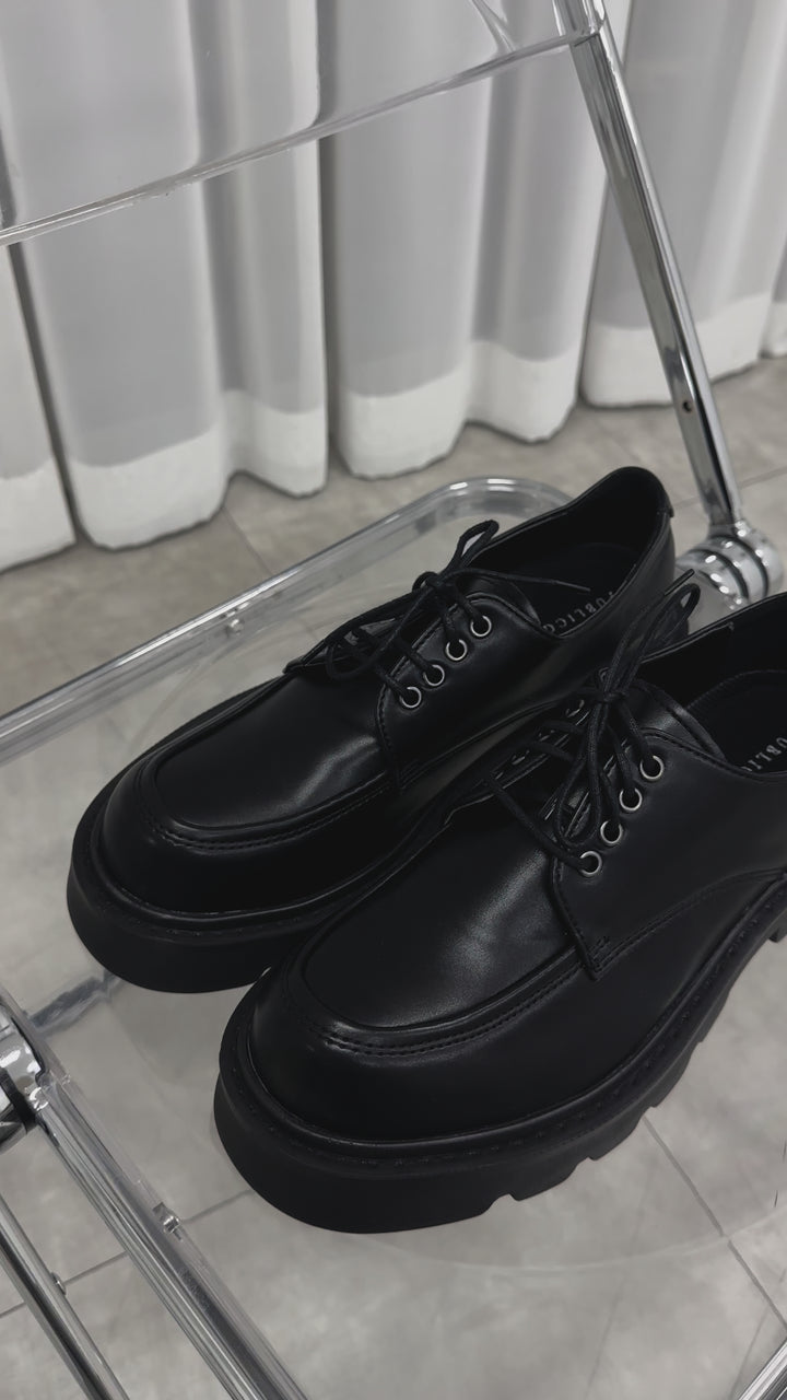 加厚底德比鞋Derby Shoes