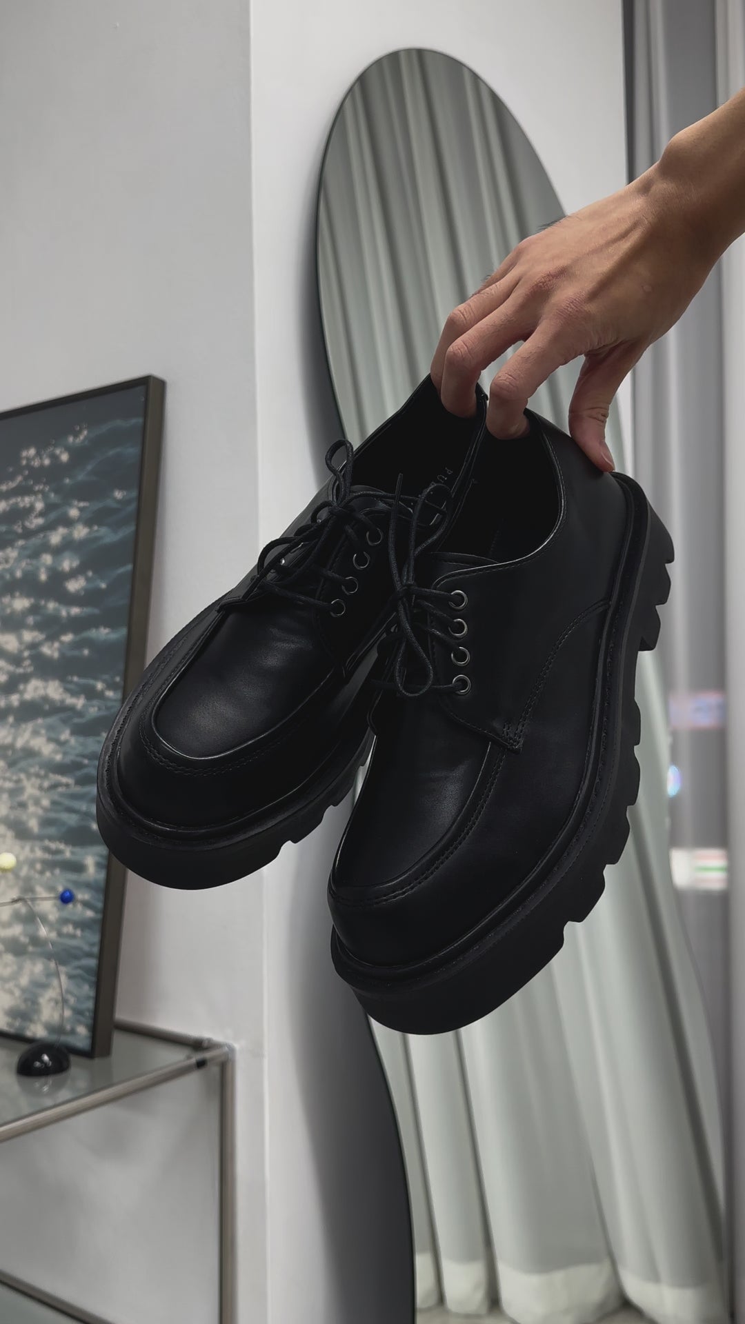 加厚底德比鞋Derby Shoes