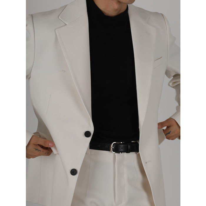 韓國男裝-Ivory Suit - Blazer