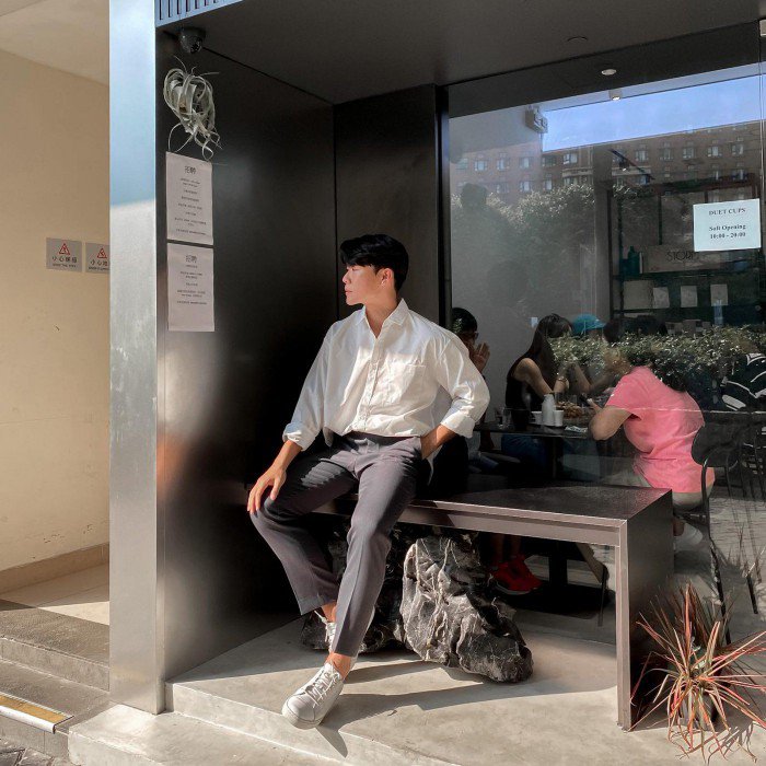 韓國男裝- Dark Ash Grey Suit - Bottom