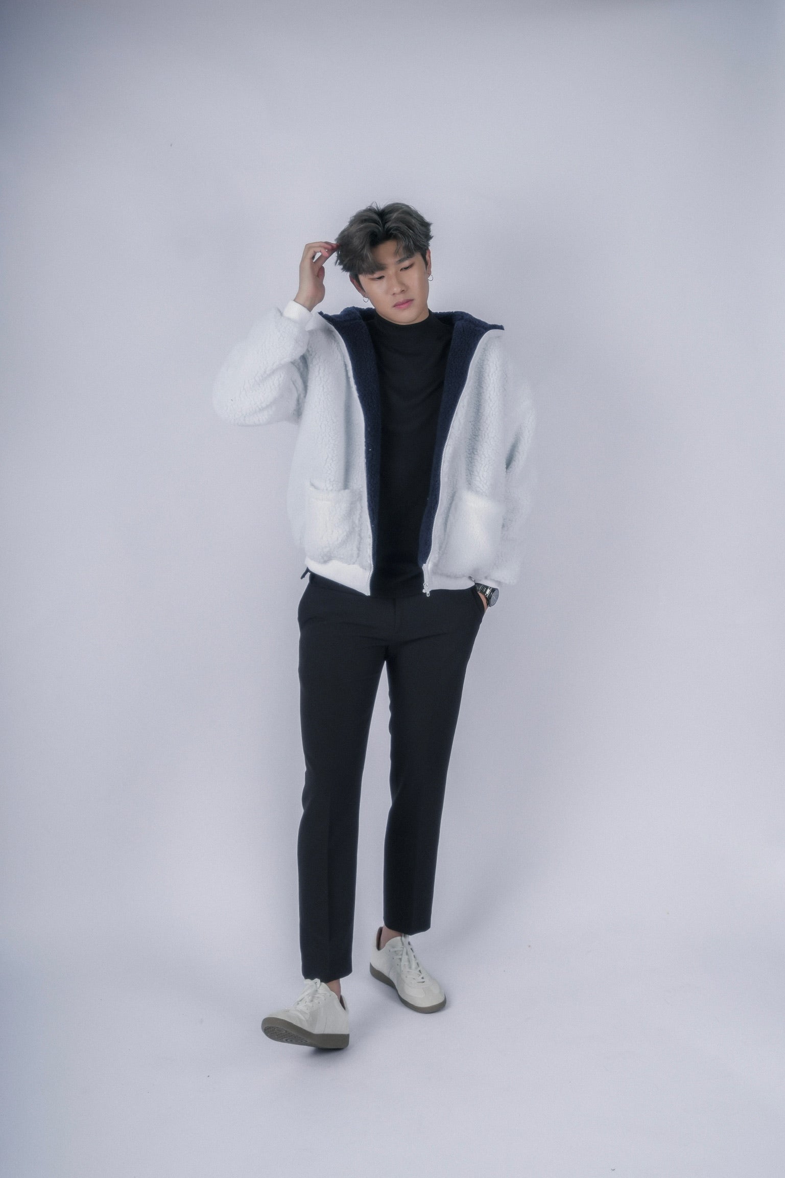 超柔軟外套Borg Jacket-韓國男裝