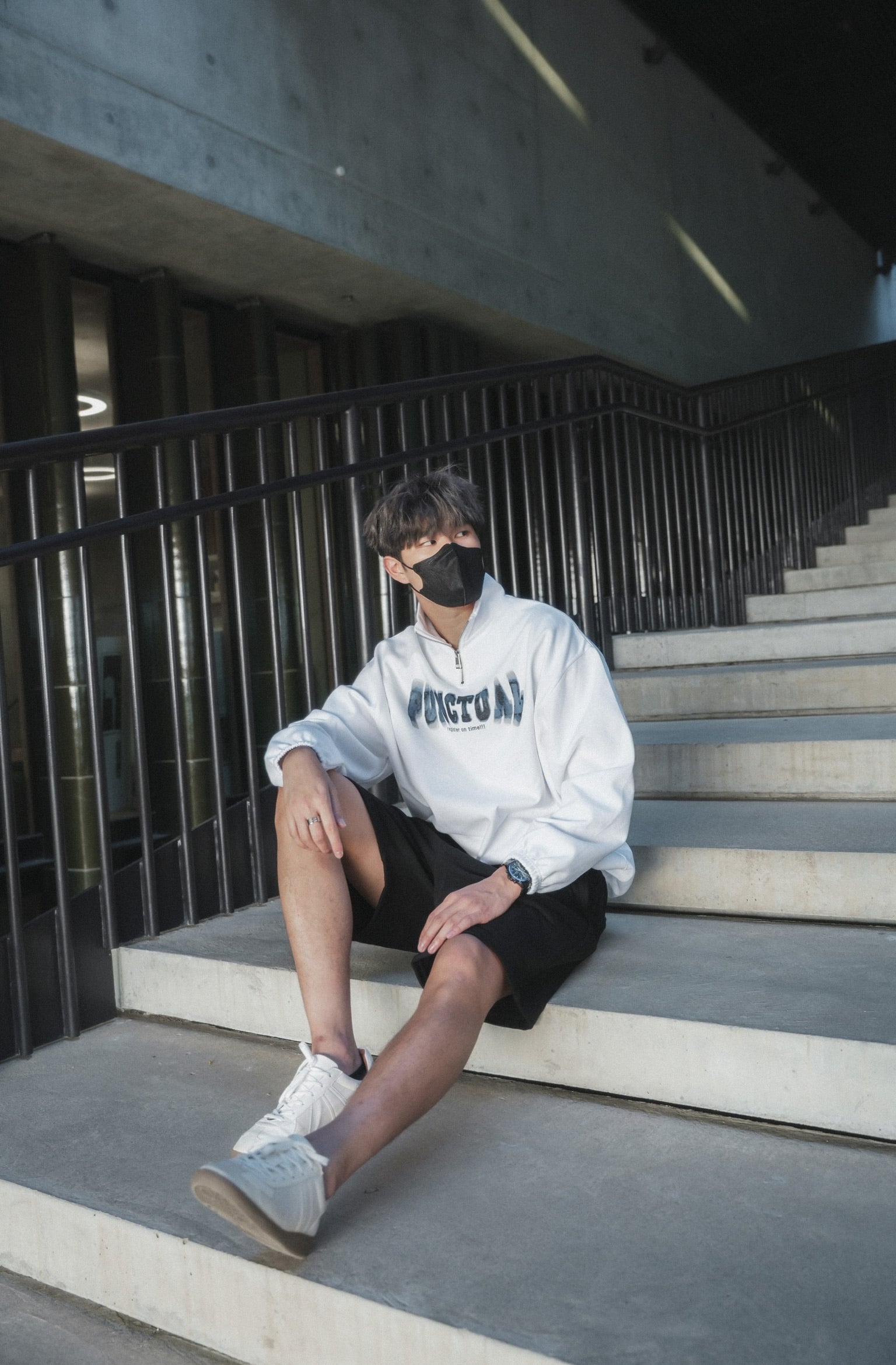 Zip Sweatshirt-韓國男裝