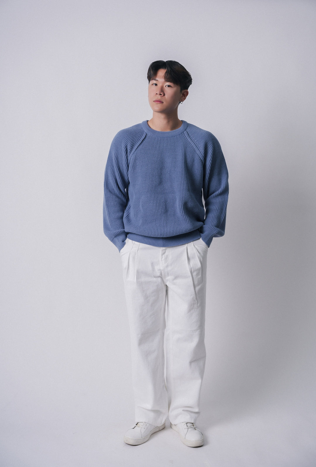 挺身落地牛仔褲