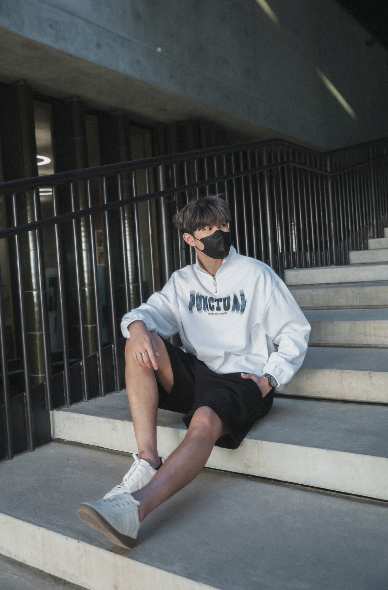 Zip Sweatshirt-韓國男裝