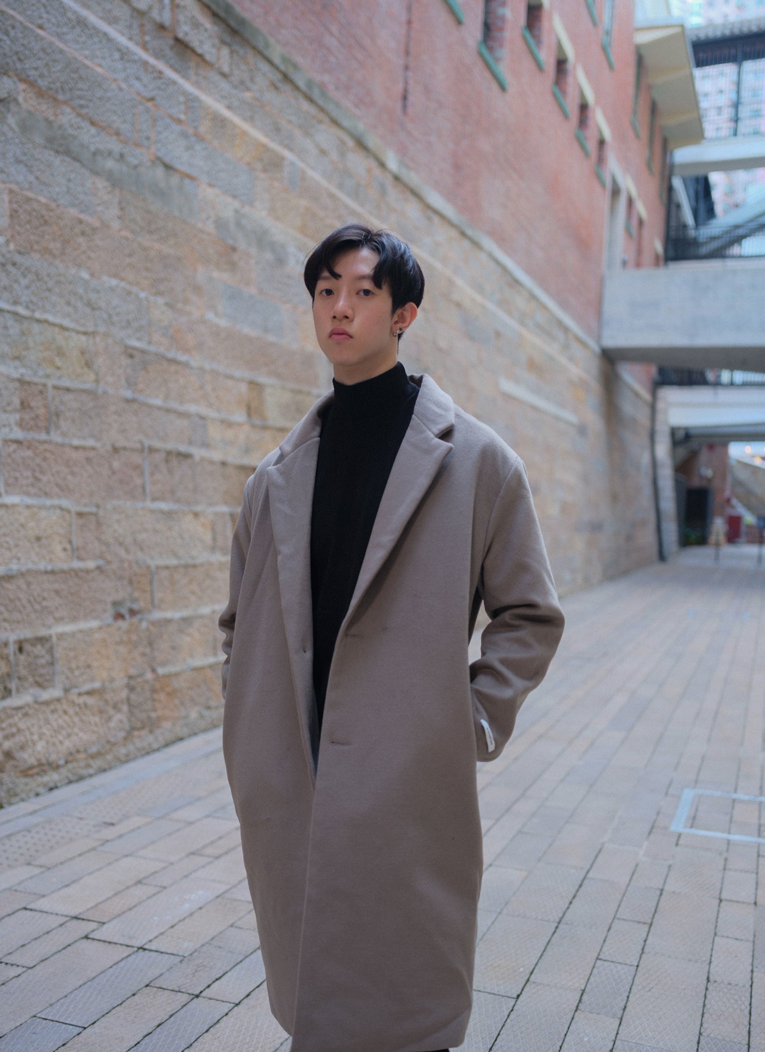 啡色大衣Brown Coat-韓國男裝