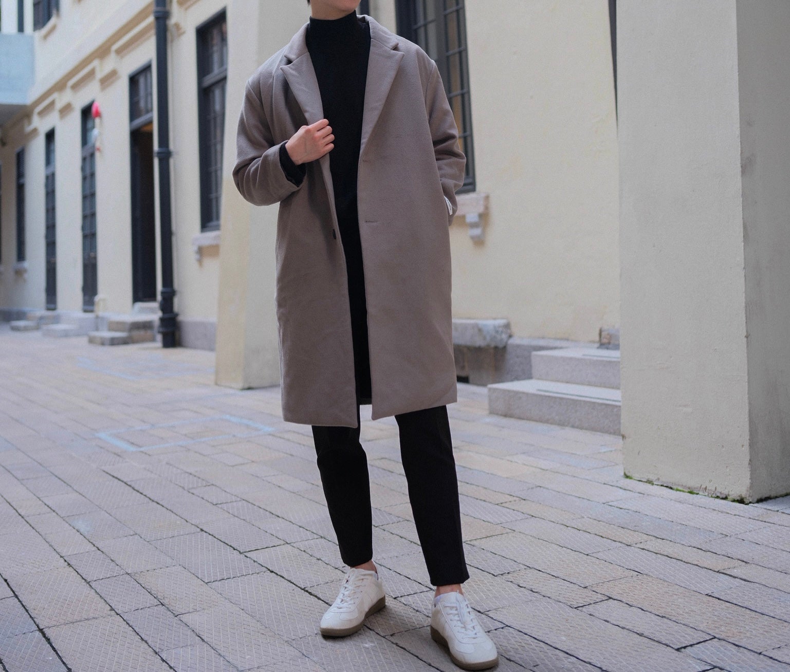 啡色大衣Brown Coat-韓國男裝