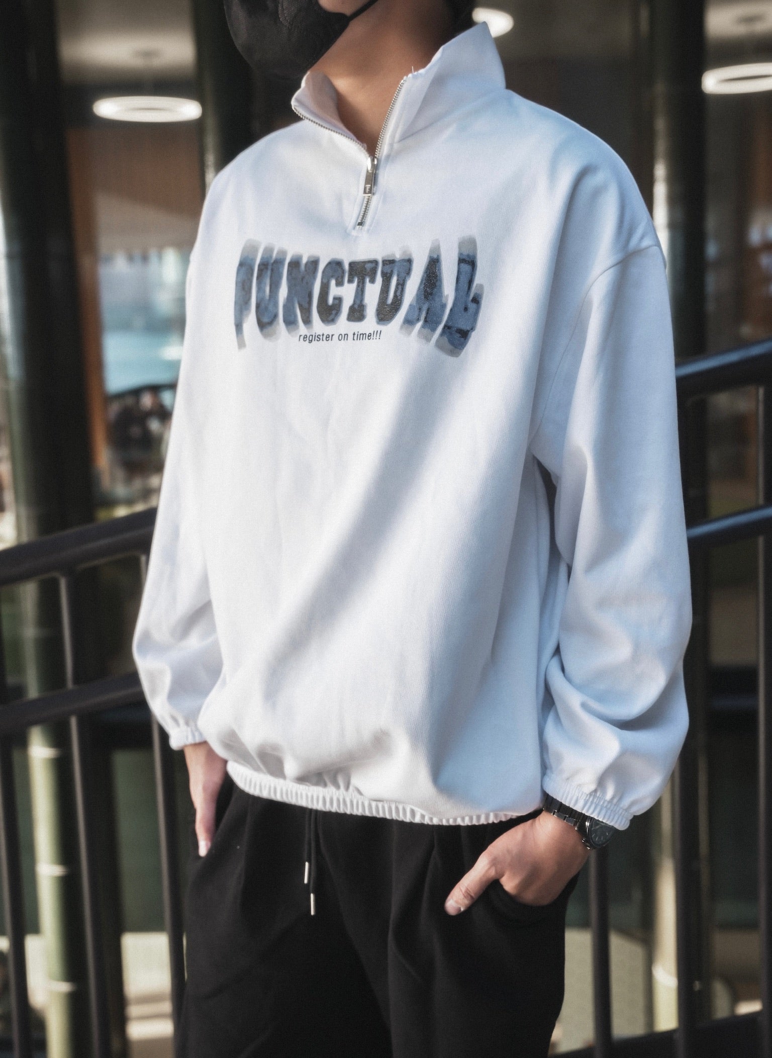 Zip Sweatshirt-韓國男裝