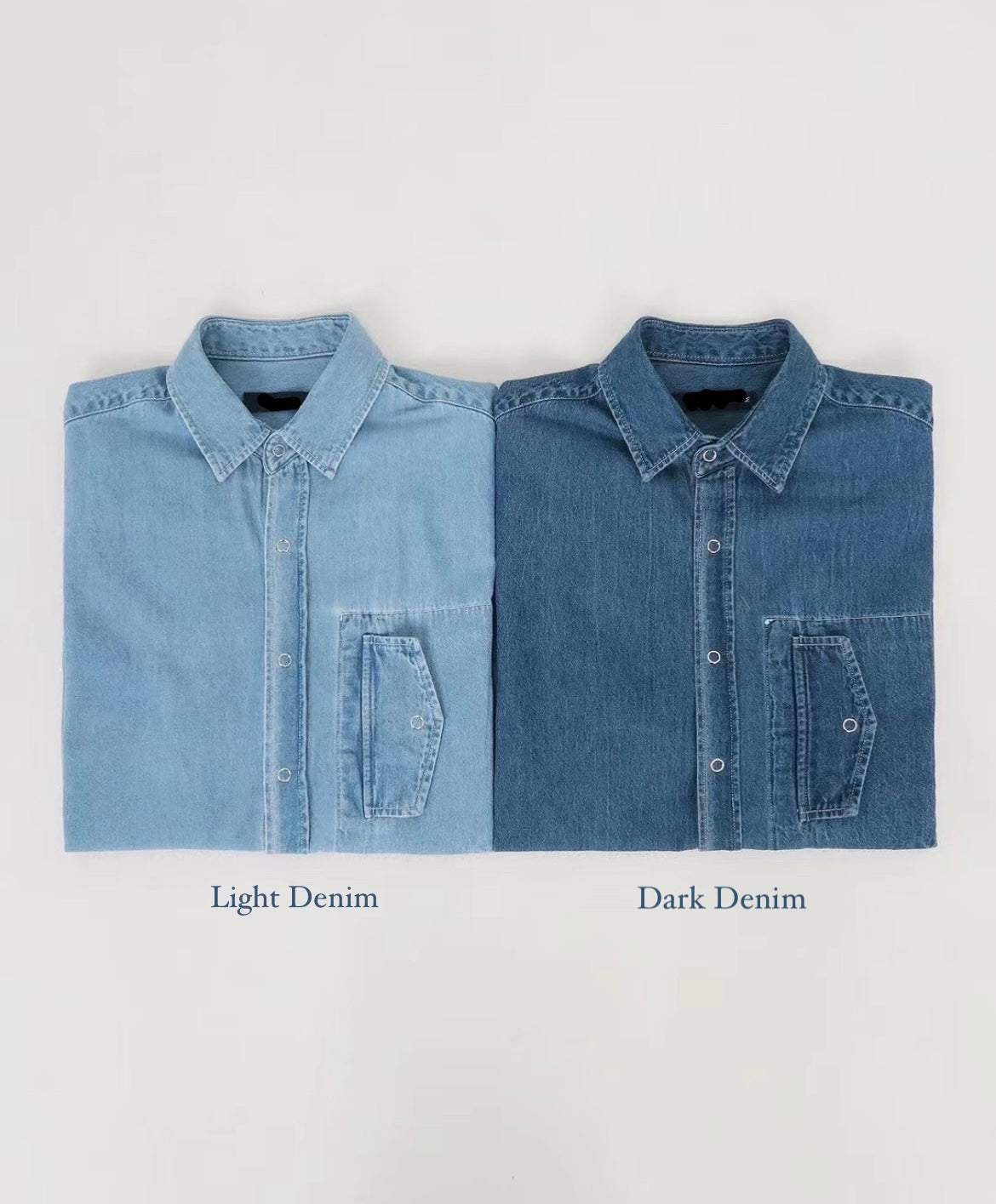 韓國男裝-牛仔布襯衫Denim Top