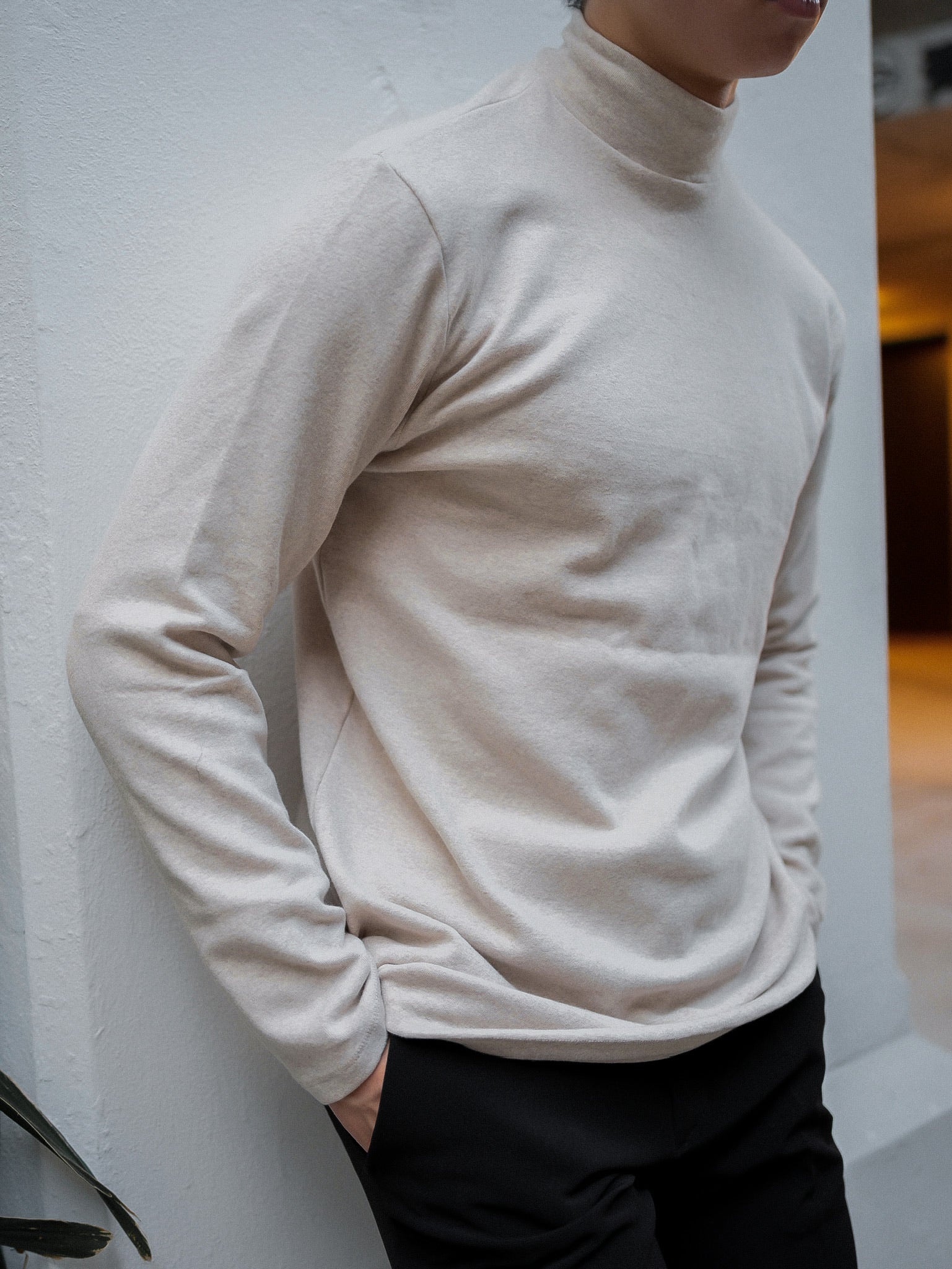 現貨 彈性半領上衣