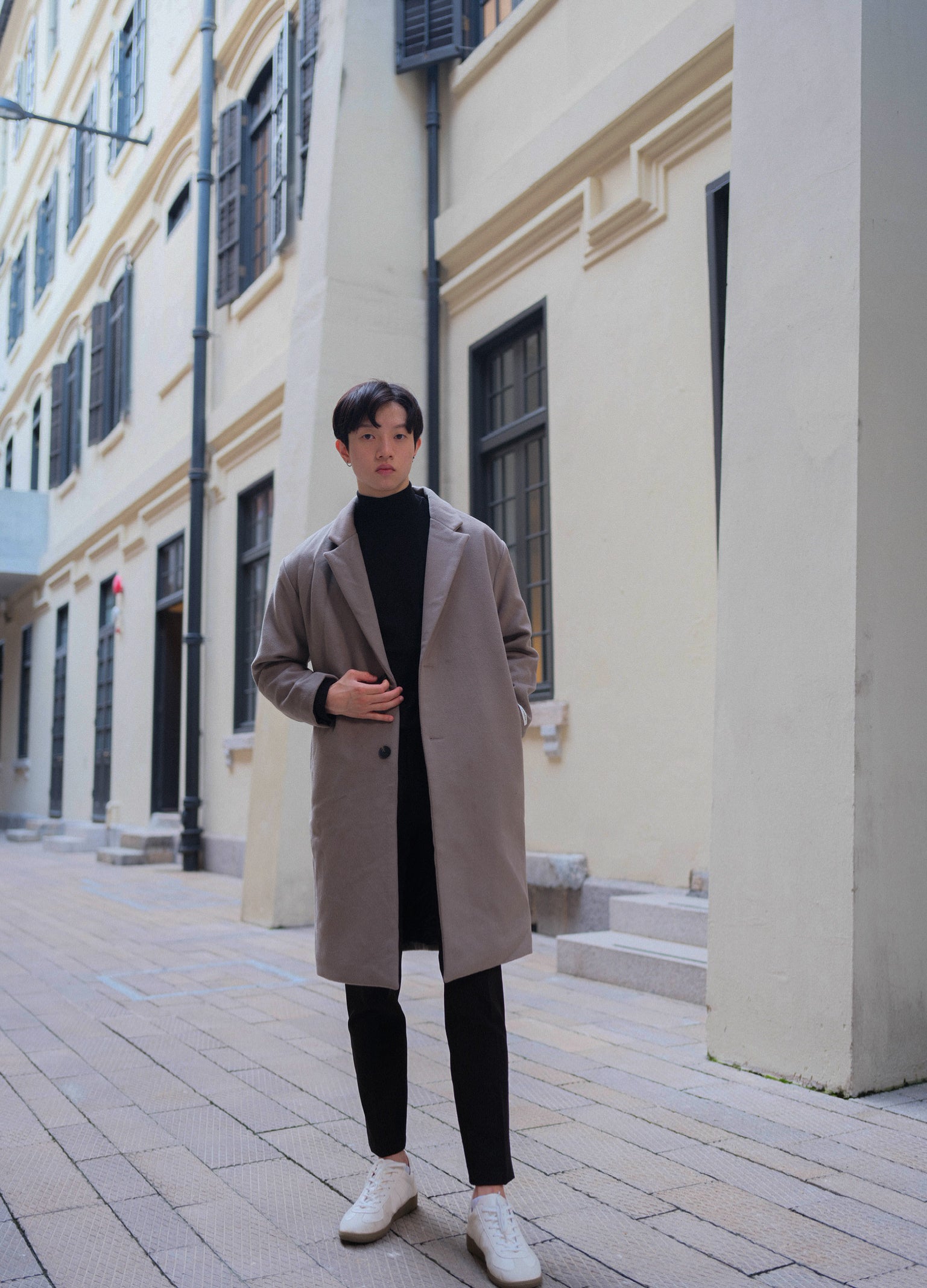 啡色大衣Brown Coat-韓國男裝
