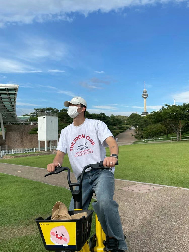 親膚韓系短袖上衣Sunset Street Tee - 韓國男裝