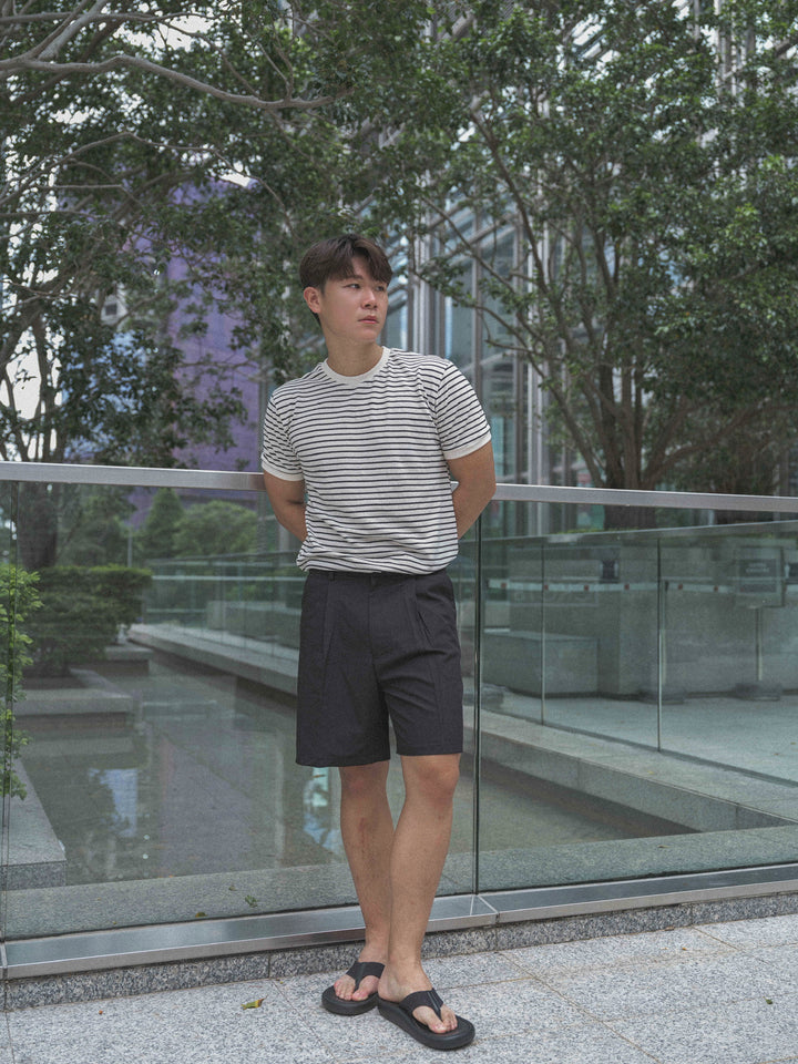 韓國男裝-黑色百搭短褲Black Shorts